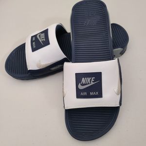 NIKE Women's Air Max 90 Sport Slides Blue Size 12